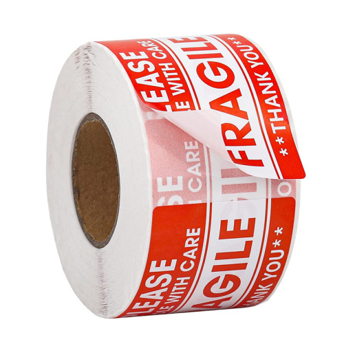 Fragile stickers, fragile warning stickers, handle with care, do not press or drop, self-adhesive labels, express box labels, custom made