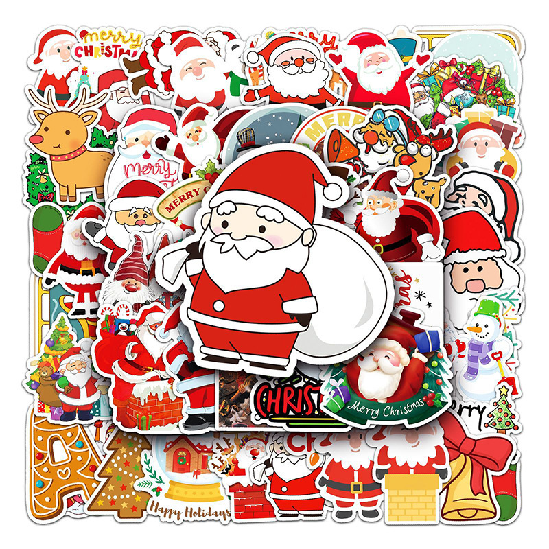 Christmas sticker roll customization Holiday decoration Merry Christmas sticker