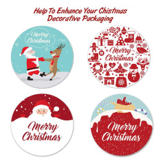 Christmas sticker roll customization Holiday decoration Merry Christmas sticker