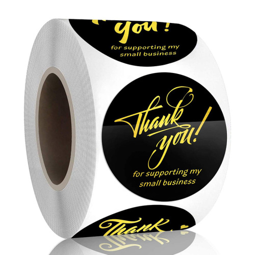 Coated paper self-adhesive label stickers custom waterproof self-adhesive PVC color sealing stickers product packaging labels