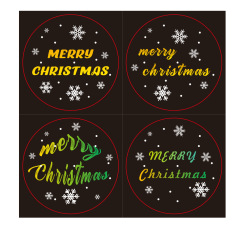 Amazon Christmas stickers holiday decoration stickers gift gift packaging bag takeaway seal label