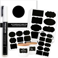 Erasable special-shaped blackboard stickers blank handwritten stickers small blackboard pvc waterproof self-adhesive label stickers custom