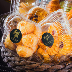 Customized stickers Thank you round square sealing stickers Baking packaging bag biscuit bag stickers