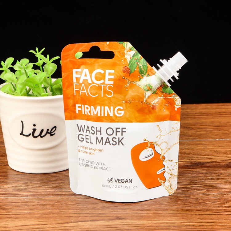 Customized 80g aluminum foil mask spout bag bath bag shampoo 30g spout bag liquid vacuum packaging