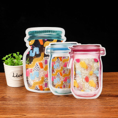 Custom color printing snack stand up bag composite sealed bottle snack biscuit dried fruit packaging bag jewelry bag