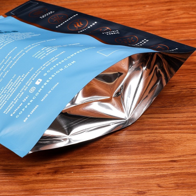 Factory wholesale food packaging bags tea seafood aluminum foil bags composite bags snacks plastic self-sealing stand up bags