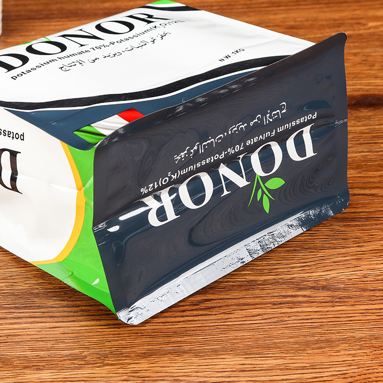 Customized food bag self-sealing vacuum tea packaging aluminum foil bag dog food eight-side sealing bag rice bag transparent bag