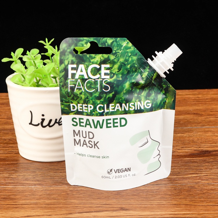 Customized 80g aluminum foil mask spout bag bath bag shampoo 30g spout bag liquid vacuum packaging