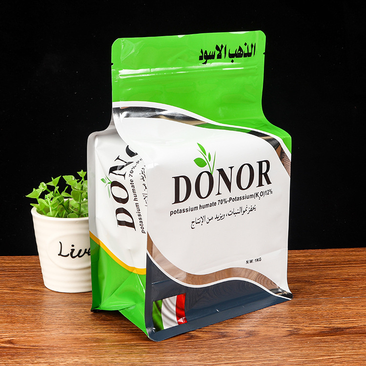 Customized food bag self-sealing vacuum tea packaging aluminum foil bag dog food eight-side sealing bag rice bag transparent bag