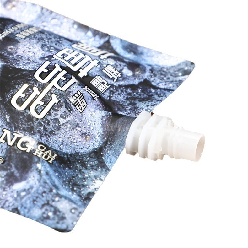 Customized spout bag food packaging bag juice liquid stand up bag aluminum foil suction jelly soy milk plastic spout bag