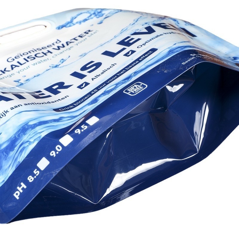 Customized 2.5kg laundry detergent nozzle bag drinking water nozzle bag hydrogen-rich water bag