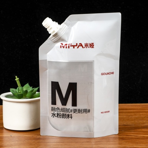 Customized food grade nozzle bag aluminum foil bag disposable soy milk beverage juice bag large capacity plastic stand up bag