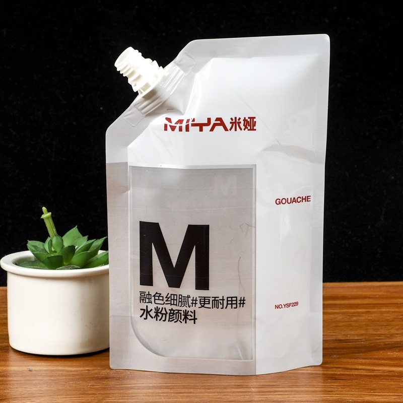 Customized food grade nozzle bag aluminum foil bag disposable soy milk beverage juice bag large capacity plastic stand up bag