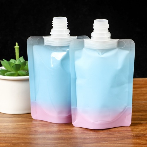 Customized self-supporting spout bag Chinese medicine soy milk tea beverage packaging bag sour plum soup packaging spout bag self-supporting liquid