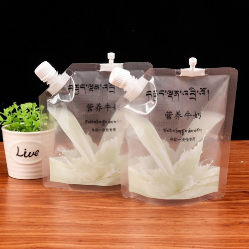 Manufacturers customized spout bags sauce soup bags milk sealed bags juice drinks soy milk self-supporting spout packaging bags