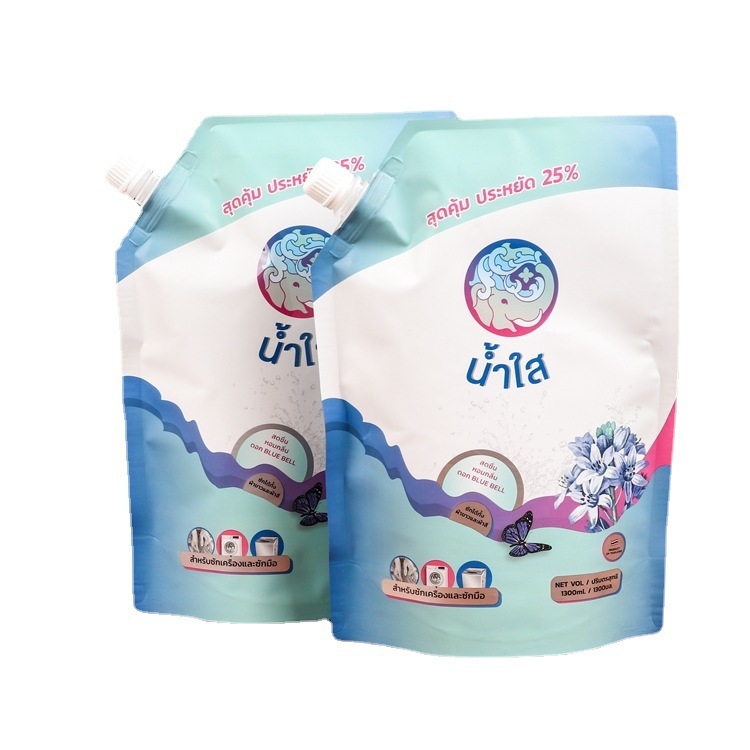 Customized various liquid spout bags, glucose packaging, white sugar plastic packaging bags, laundry detergent aluminized bags, oblique spout bags