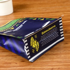 Customized children's snack food eight-side seal packaging bag self-sealing bag aluminum foil tea plastic snack zipper bag