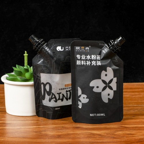 Customized lotion packaging bag trial pack small sample nozzle bag mask essence cosmetics aluminum foil bag 80g 30g bag
