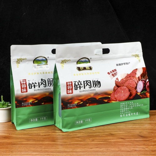Manufacturers customized aluminum foil packaging self-supporting self-sealing food yogurt fruit baked oatmeal eight-side seal