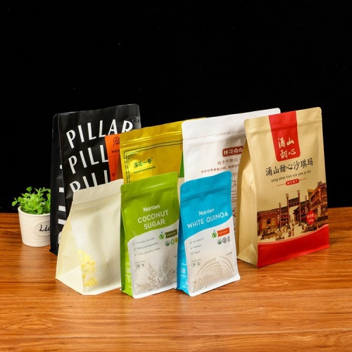 Customized pet supplies eight-side sealed bags cat food dog food eight-side sealed packaging bags food plastic aluminized bag packaging