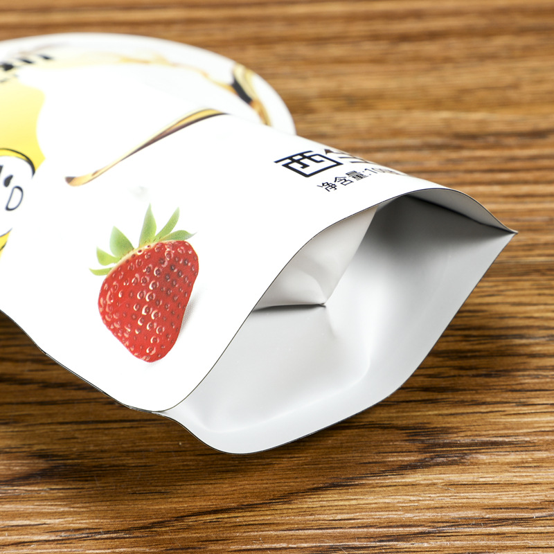Customized plastic food packaging bags, spout bags, self-supporting ziplock bags, three-side sealed vacuum bags, color printed composite aluminum foil bags