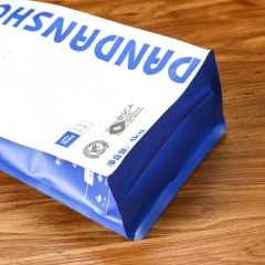 Customized food packaging bags eight-side seal pet food bags self-supporting ziplock packaging bags color printing aluminum foil bags coffee
