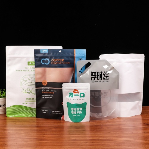 Factory Customized Pet Snack Zipper Packaging Knee Pads Plastic Zipper Bag Food Vacuum Bag Stand Up Packaging Bag