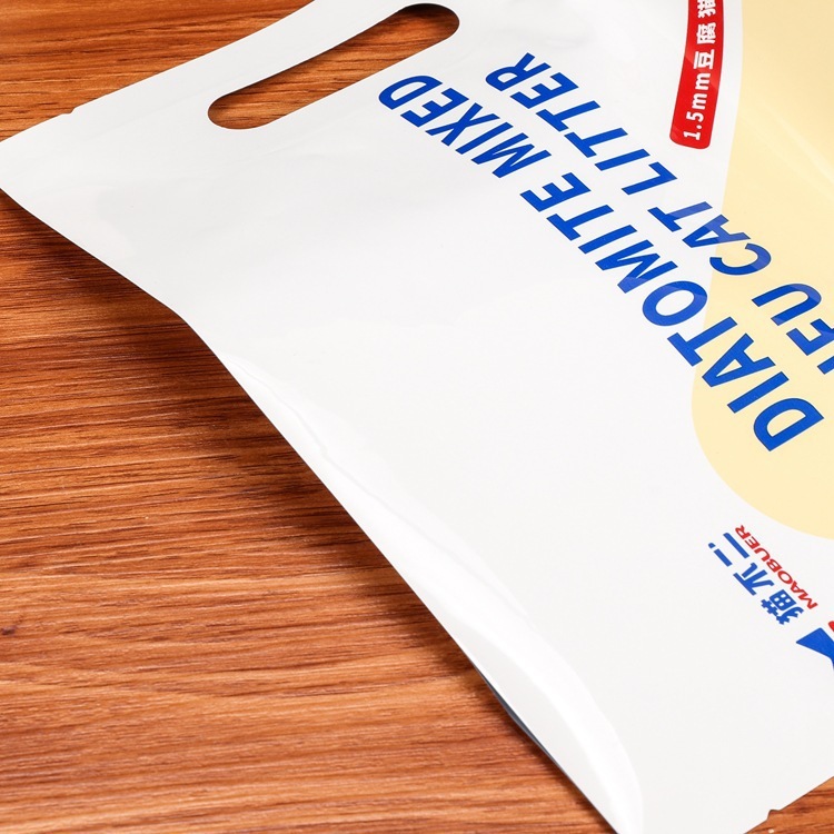 Factory customized food packaging plastic bag pet aluminum foil bag cat litter self-supporting ziplock bag printing logo customization