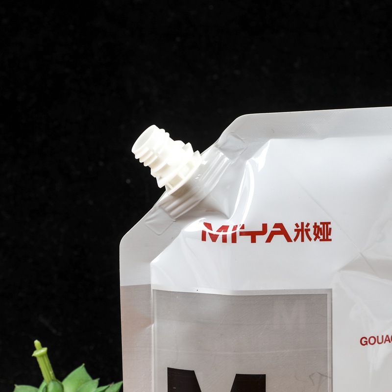 Customized food grade nozzle bag aluminum foil bag disposable soy milk beverage juice bag large capacity plastic stand up bag
