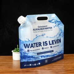 Customized 2.5kg laundry detergent nozzle bag drinking water nozzle bag hydrogen-rich water bag