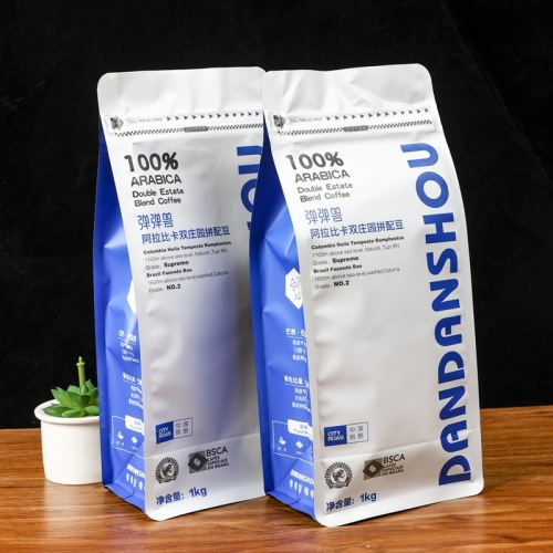 Customized food packaging bags eight-side seal pet food bags self-supporting ziplock packaging bags color printing aluminum foil bags coffee