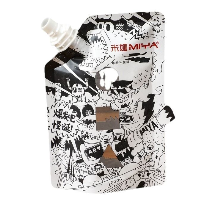 Manufacturers supply liquid food high temperature resistant aluminum foil nozzle beverage juice soy milk stand-up bag jelly oblique nozzle customization