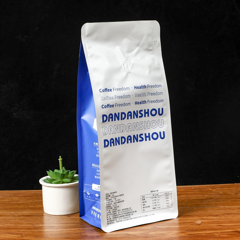 Customized food packaging bags eight-side seal pet food bags self-supporting ziplock packaging bags color printing aluminum foil bags coffee