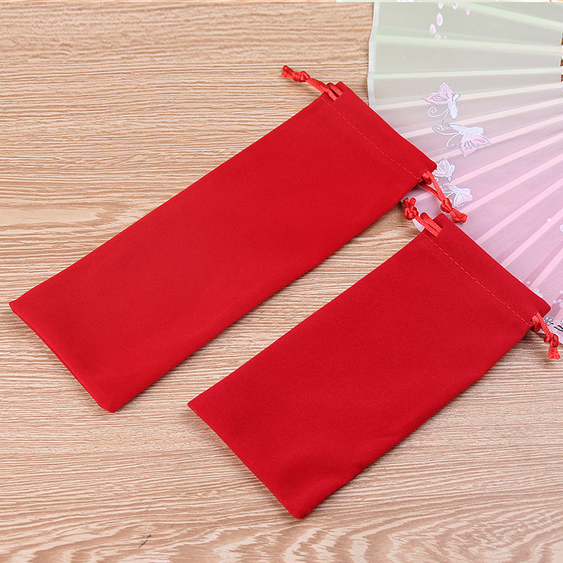 Drawstring high-end velvet comb jewelry storage bag small storage bag wholesale