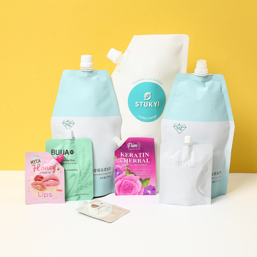 Customized laundry detergent packaging bags, daily chemical nozzle stand-up bags, soap liquid packaging bags, twist-cap seal bags, color printing custom bags
