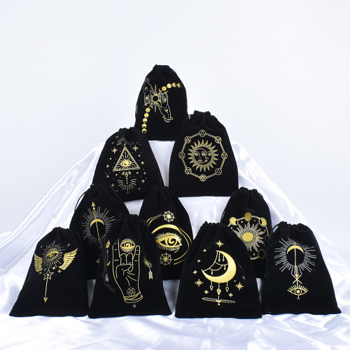 Tarot Object Storage Bag Cross-border Velvet Crystal Jewelry Gift Packaging Storage Drawstring Bag