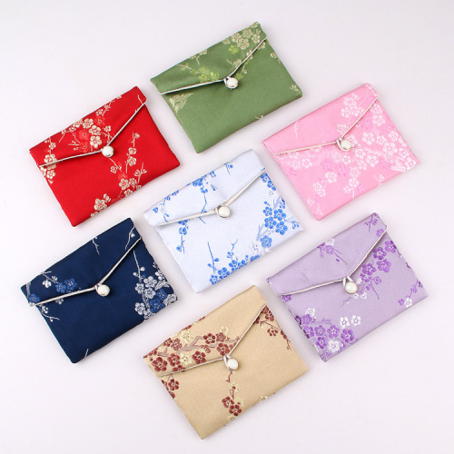 Wholesale brocade bag jewellery bag small cloth bag embroidered blessing bag bracelet packaging