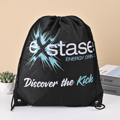 Custom wholesale polyester drawstring waterproof bag drawstring outdoor backpack bag nylon bag oxford drawstring bag