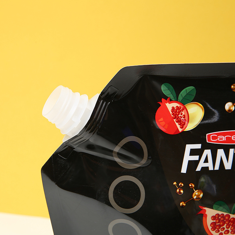 Customized laundry detergent packaging bags, liquid straight mouth oblique mouth suction nozzle bags, portable self-supporting plastic bags, small batch customization