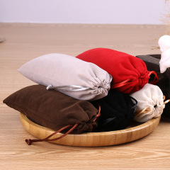 Drawstring high-end velvet comb jewelry storage bag small storage bag wholesale