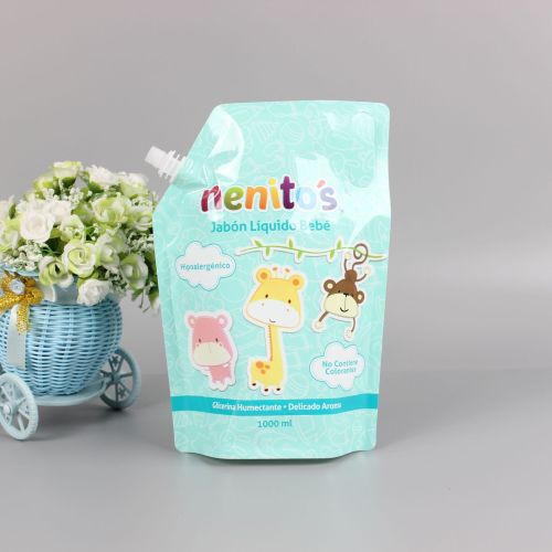 Manufacturer juice jelly self-standing nozzle bag laundry detergent soy milk nozzle packaging bag wholesale custom