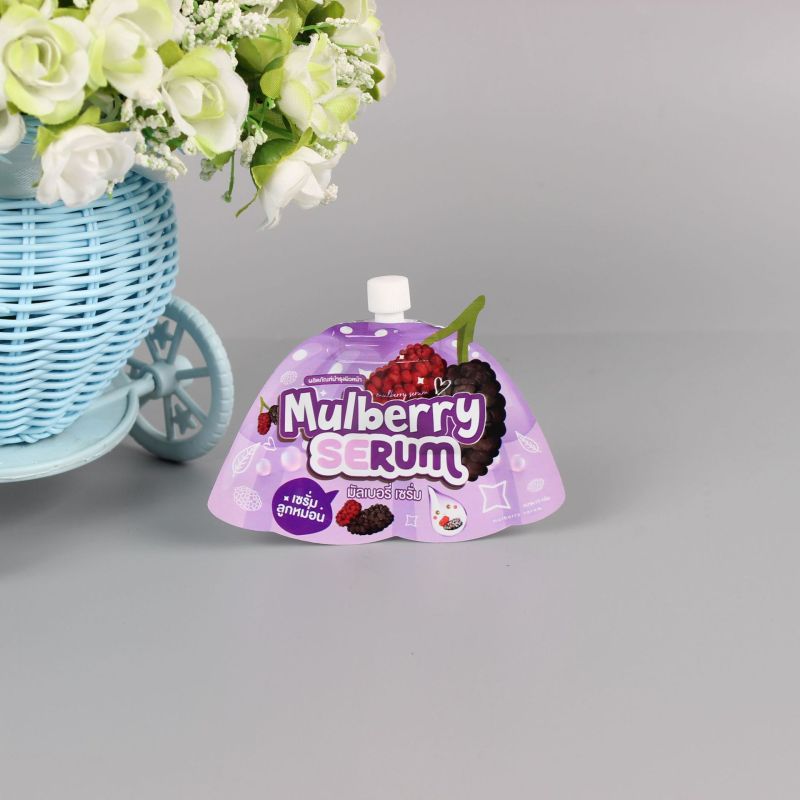 25ML Rose Essence Facial Mask Small Bag Shower Gel Shampoo Spout Packaging Bag
