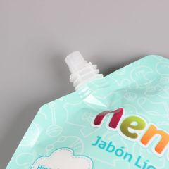 Manufacturer juice jelly self-standing nozzle bag laundry detergent soy milk nozzle packaging bag wholesale custom