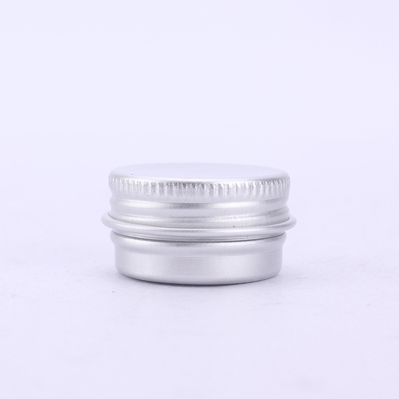 Silver cream aluminum box with various specifications universal thread hair wax cosmetic nail art metal box