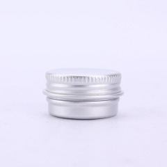 Silver cream aluminum box with various specifications universal thread hair wax cosmetic nail art metal box