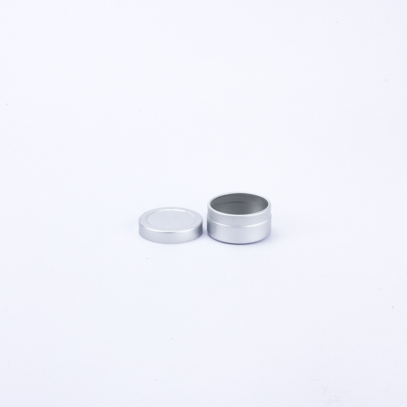 Silver cream aluminum box with various specifications universal thread hair wax cosmetic nail art metal box