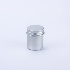 Silver cream aluminum box with various specifications universal thread hair wax cosmetic nail art metal box