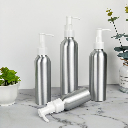 30-100-250-500ml aluminum bottle hydraulic pump makeup remover pump head essence lotion hand sanitizer sub-bottle