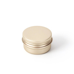 5ml-250ml double-sided frosted gold aluminum box in stock cream cosmetics accessories metal thread packaging aluminum cans