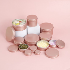 5ml-250ml frosted powder aluminum box double-sided multi-specification car wax pot hair mud box cosmetic metal box packaging box